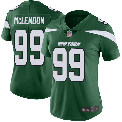 New York Jets Limited Green Women Steve McLendon Home Jersey NFL Football #99 Vapor Untouchable->women nfl jersey->Women Jersey